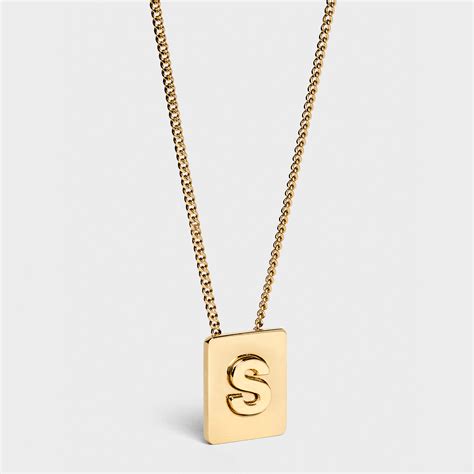 Alphabet Celine Necklaces for Women .